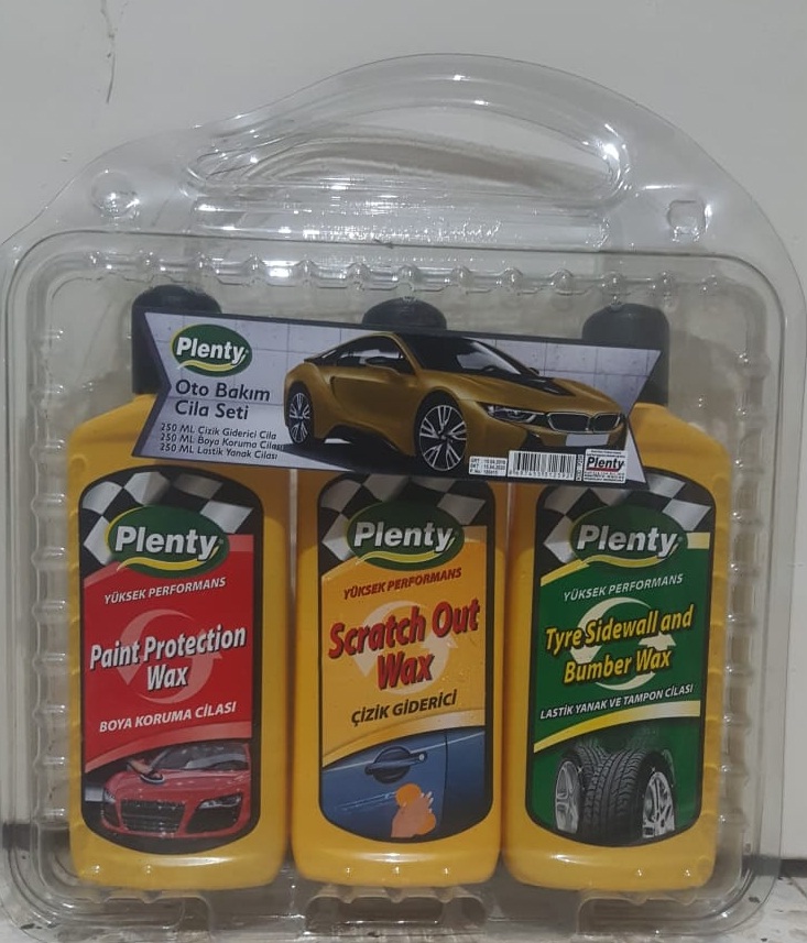 Plenty Oto Bakım Cila Seti 3 Lü Set